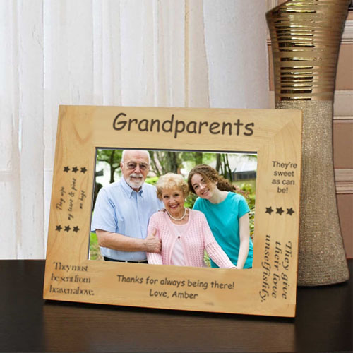 grandparents frame engraved gift collection