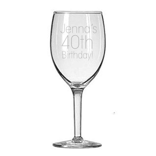 Birthday Wine Glass