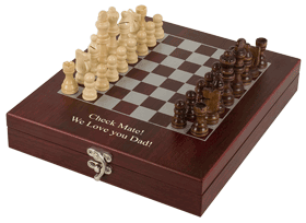 Personalized Wooden Chess Set