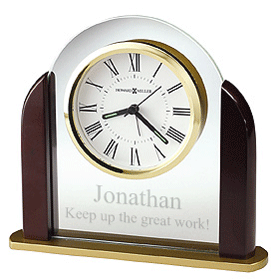 Personalized Derrick Table Clock