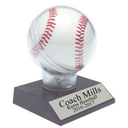 Baseball Holder on Black Base