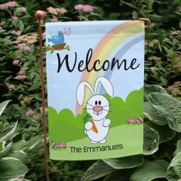 Welcome Easter Garden Flag