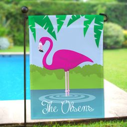 Flamingo Garden Flag