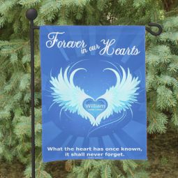 Forever In Our Hearts Garden Flag