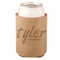 Handwritten Leather Beverage Holder