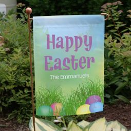 Happy Easter Garden Flag
