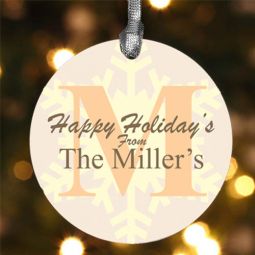 Happy Holidays Ornament