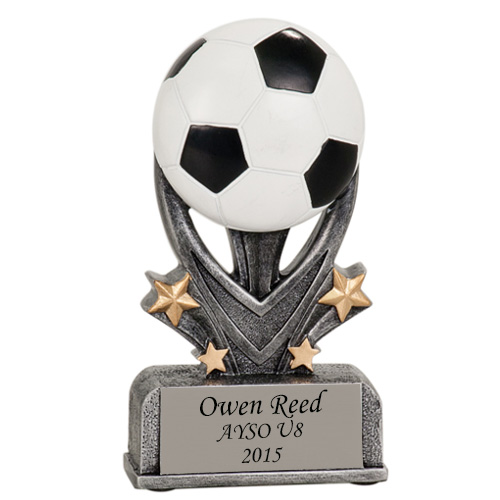 Braveheart Football Soccer Trophy Award 125mm FREE Engraving 