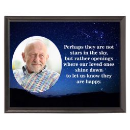 Memorial Stars Photo Plaque