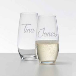 Script Name Stemless Champagne  Flute