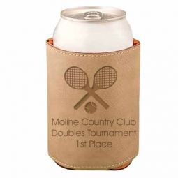 Tennis Leather Beverage Holder