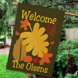 Welcome Fall House Flag