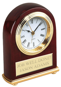 Rosewood Arch Clock