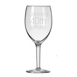Birthday Wine Glass
