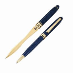 Blue Letter Opener & Pen