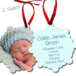 Birth Info Ornament