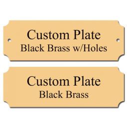 3x1 Notched Brass Plate