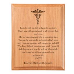 Dentist Prayer Plaque