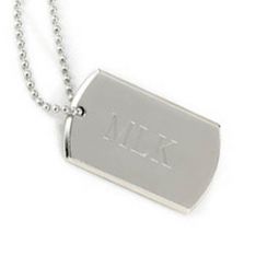 Dog Tag Nickel Plated