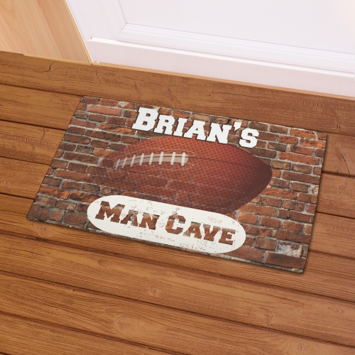 Football Mancave Doormat Engraved Gift Collection
