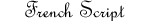 French Script