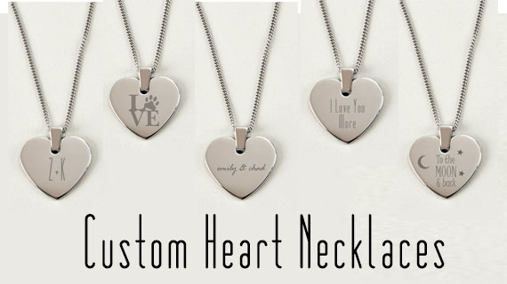 Personalized Heart Necklaces Jewelry By End Gift Collection