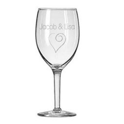 Heart Wine Glass