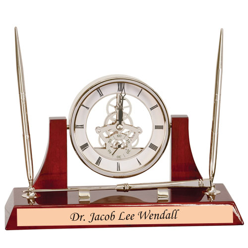 Clock Desk Set Engraved Gift Collection