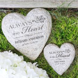 Always In Our Heart Garden Stone