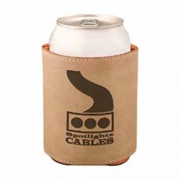Logo Leather Beverage Holder