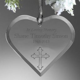 Memory Cross Ornament