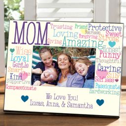 Mom Words Frame