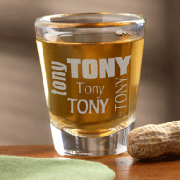 Name Block Shot Glass