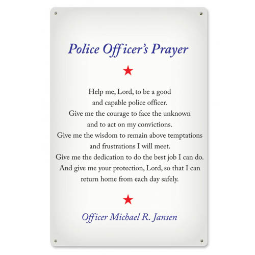 Policeman Prayer/ Police Officer's Prayer