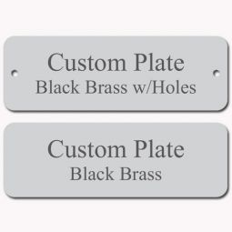 3x1 Rounded Silver Plate