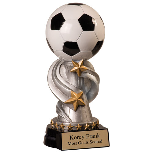 Large TOP GOAL SCORER FOOTBALL Soccer Trophy FREE ENGRAVING Personalised Award 